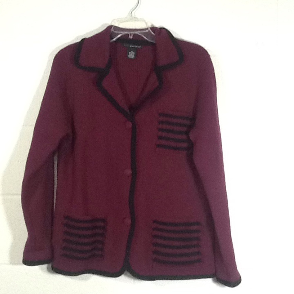 A‎ Giannetti 100% Wool Cardigan Sweater Jacket M